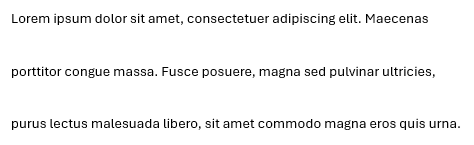 Line spacing Multiple 3